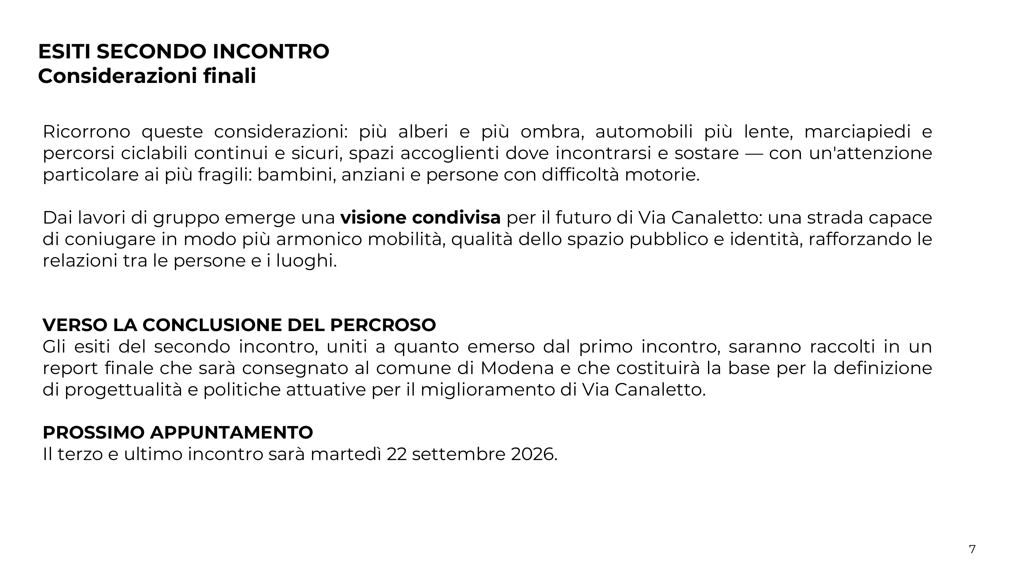 Considerazioni finali 