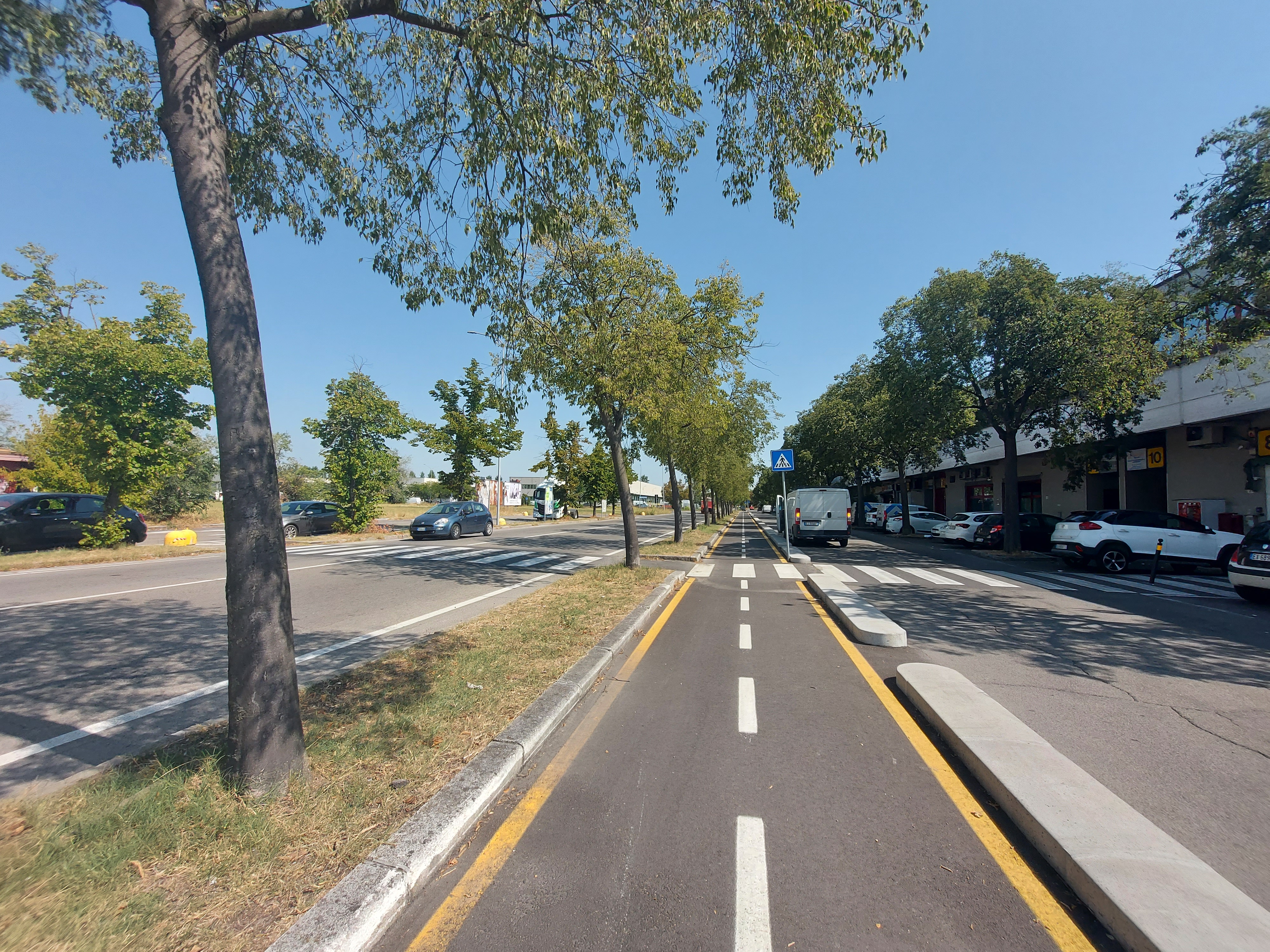 ciclabile di via jugoslavia