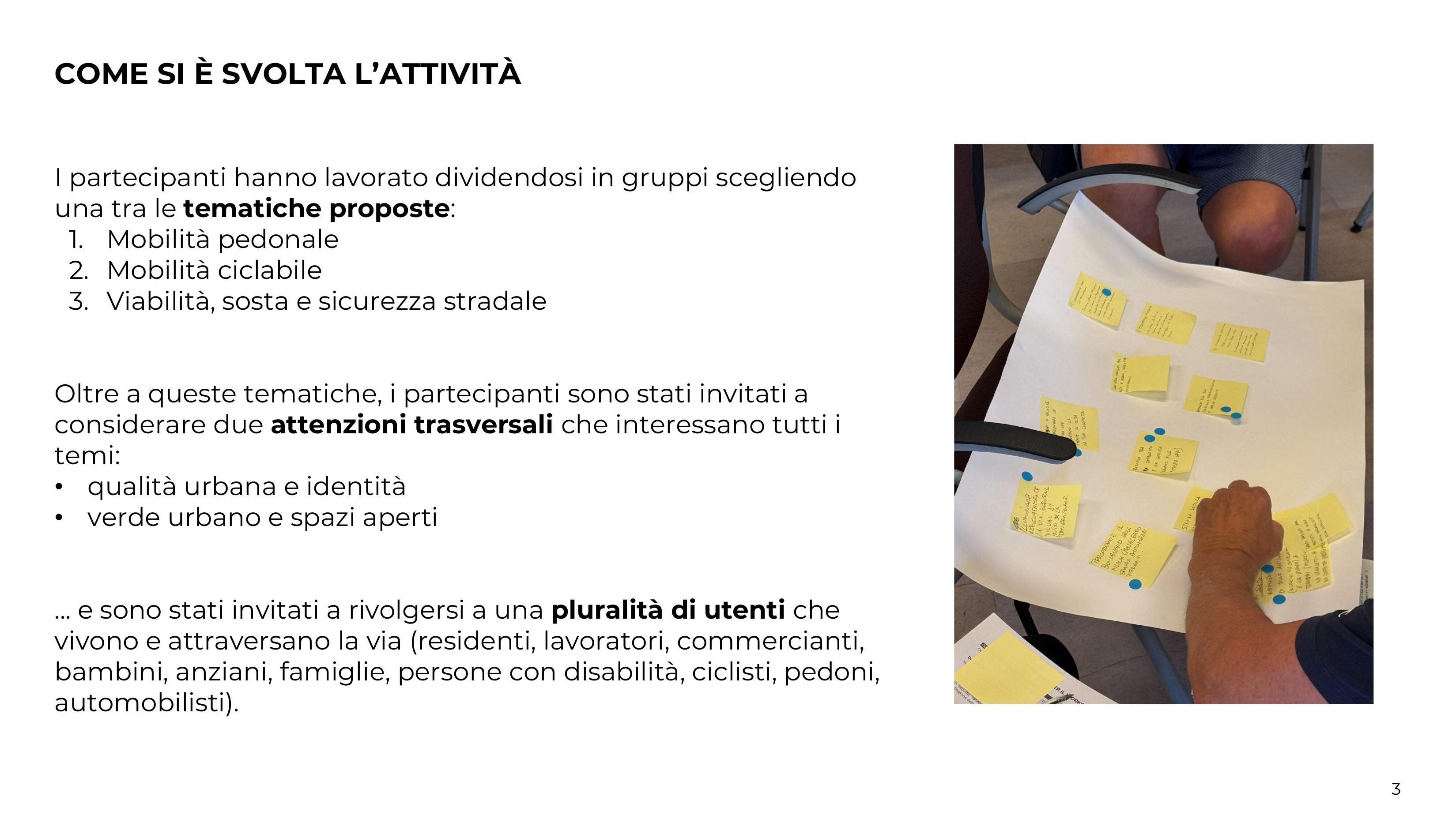 Come si è svolta l'attività