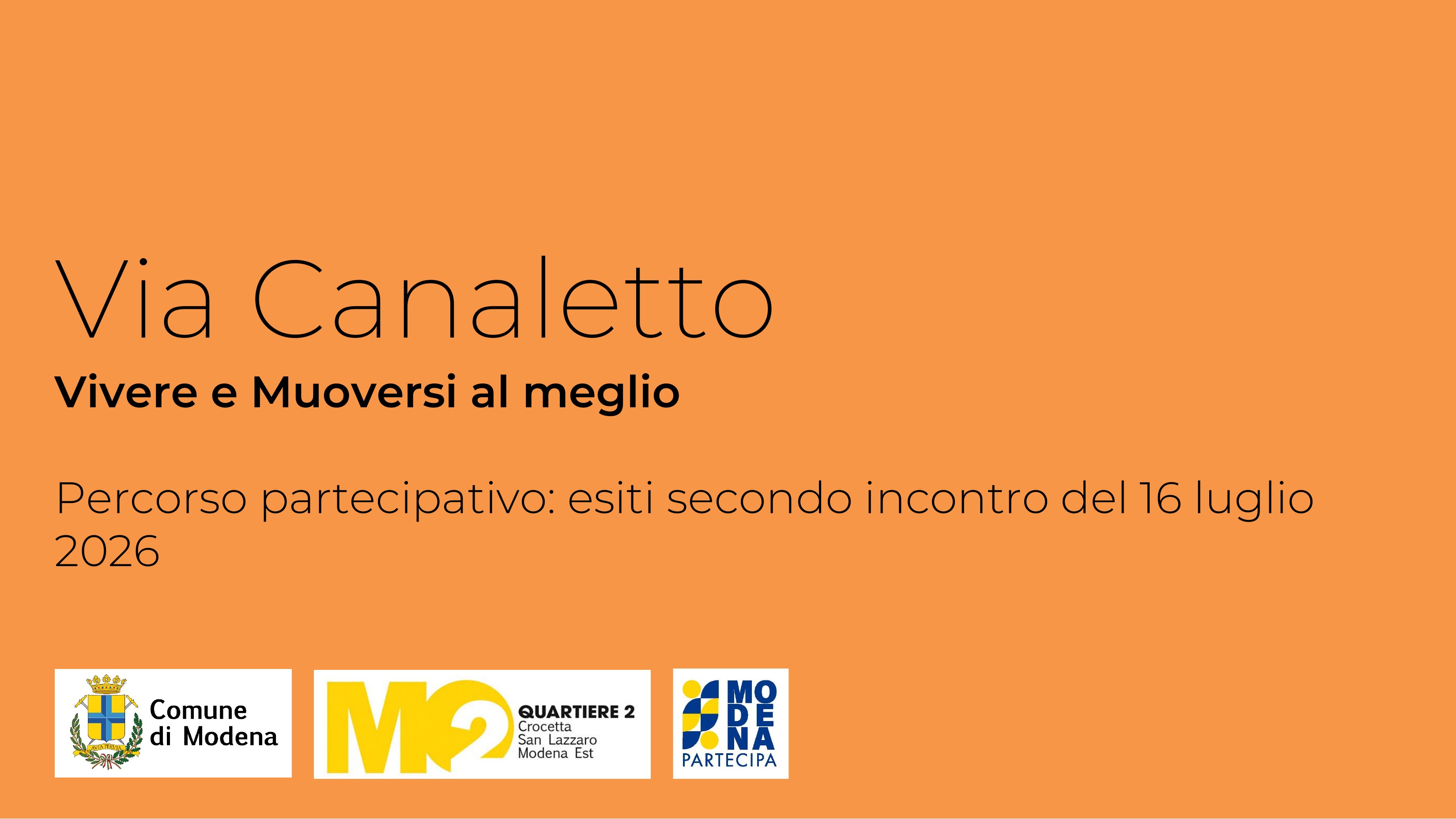 Percorso partecipato Canaletto - 2 incontro 