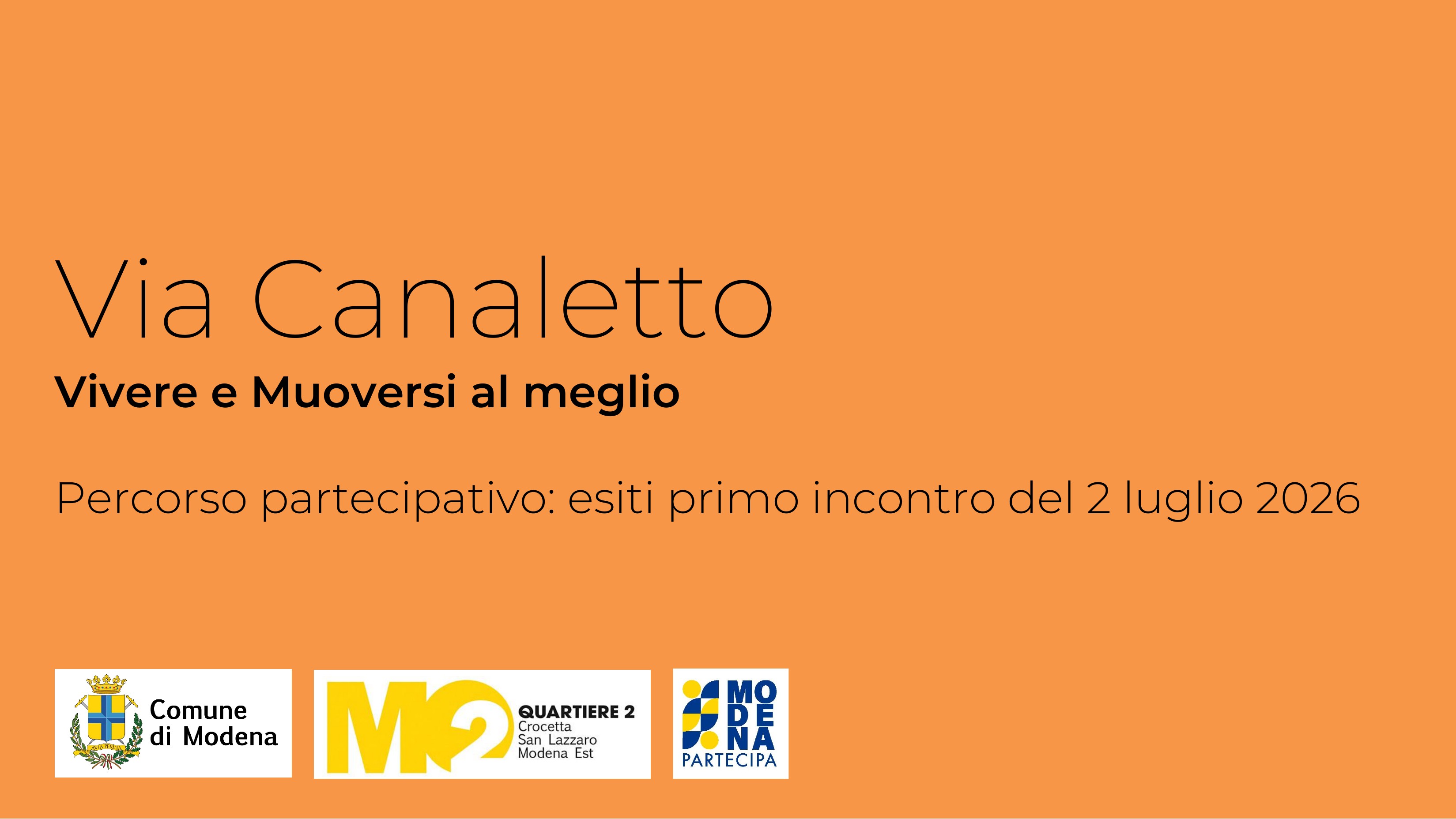 Percorso partecipato Canaletto - 1 incontro