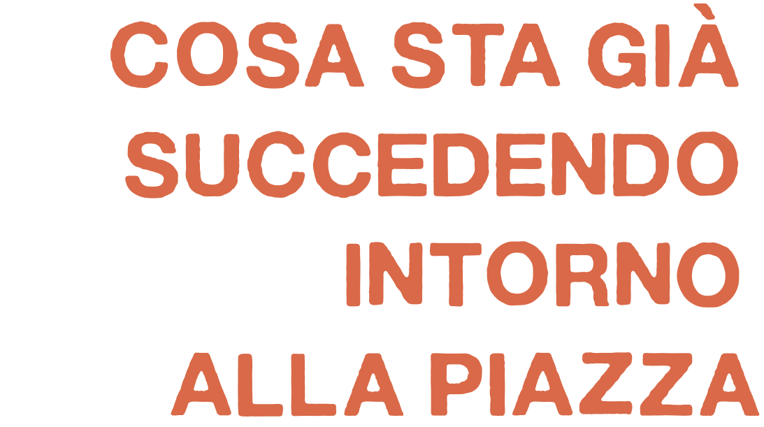 Testo: cosa sta già succedendo intorno alla piazza